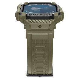 Spigen Rugged Armor "Pro" dirželis skirtas Apple Watch 10 (46 MM) - žalias