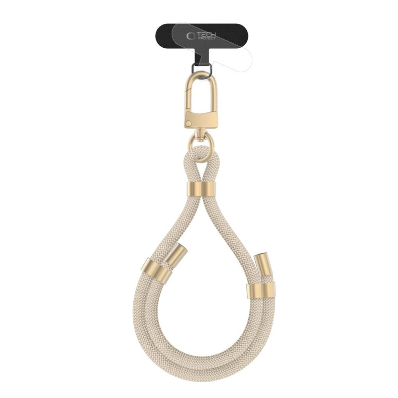 Tech-Protect C4S Rope Wrist Strap - smėlio spalvos