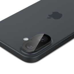 Spigen Optik GLAS.TR fotoaparato apsauga 2-PACK, skirta iPhone 16 / 16 PLUS - juoda