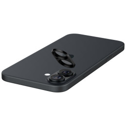 Spigen Optik GLAS.TR fotoaparato apsauga 2-PACK, skirta iPhone 16 / 16 PLUS - juoda