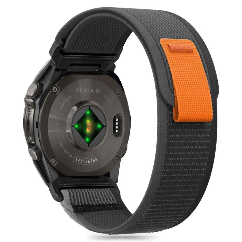 Tech-Protect nailoninis dirželis, skirtas Garmin Fenix 5/ 6/ 6 Pro/ 7/ 8 (47MM) – juodas