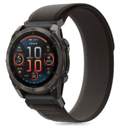 Tech-Protect nailoninis dirželis, skirtas Garmin Fenix 5X / 5X PLUS / 6X / 6X Pro / 7X / 8 (51 MM) - juodas