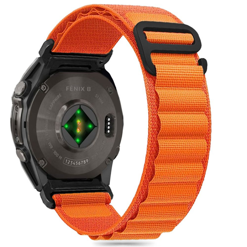 Tech-Protect Nylon Pro dirželis, skirtas Garmin Fenix 5/ 6/ 6 Pro/ 7/ 8 (47MM) – oranžinis