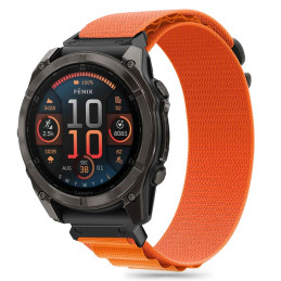 Tech-Protect Nylon Pro dirželis, skirtas Garmin Fenix 5/ 6/ 6 Pro/ 7/ 8 (47MM) – oranžinis