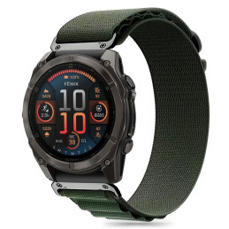 Tech-Protect Nylon Pro dirželis, skirtas Garmin Fenix 5/ 6/ 6 Pro/ 7/ 8 (47MM) – žalias