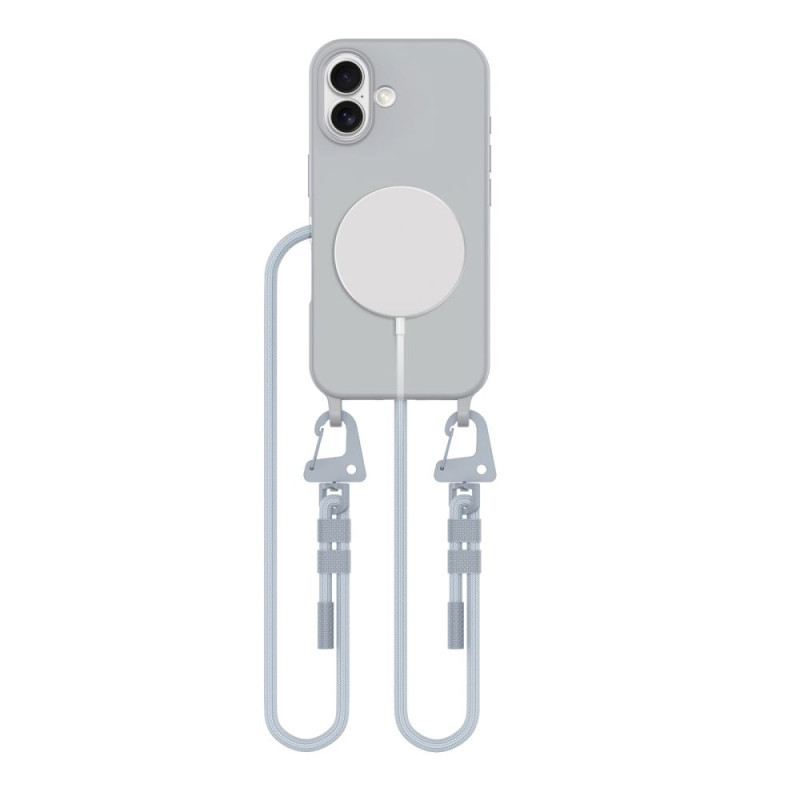 Tech-Protect MagNecklace MagSafe dėklas iPhone 16 - pilkas