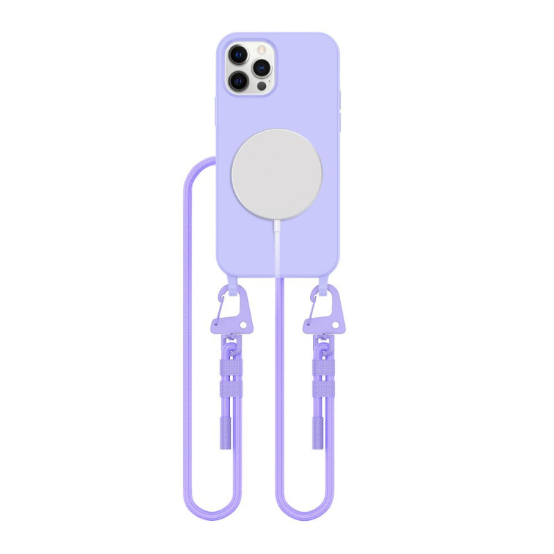 Tech-Protect MagNecklace MagSafe dėklas, skirtas iPhone 12/ 12 Pro – levanda