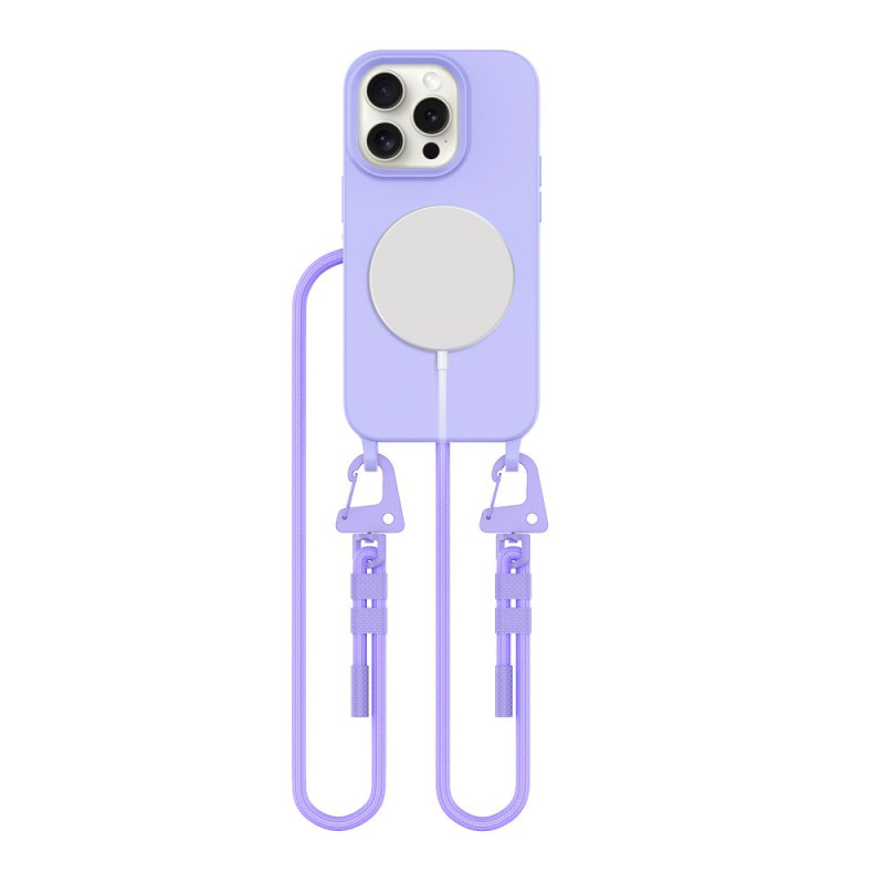 Tech-Protect MagNecklace MagSafe dėklas iPhone 15 Pro - levanda