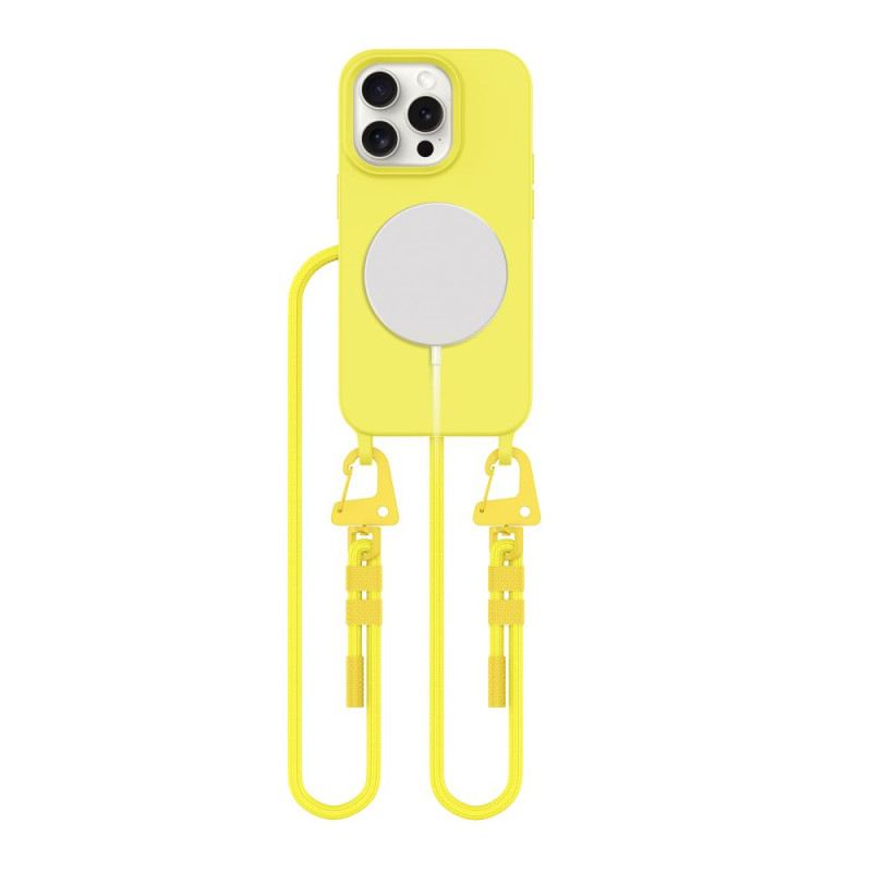 Tech-Protect MagNecklace MagSafe dėklas iPhone 15 Pro - geltonas