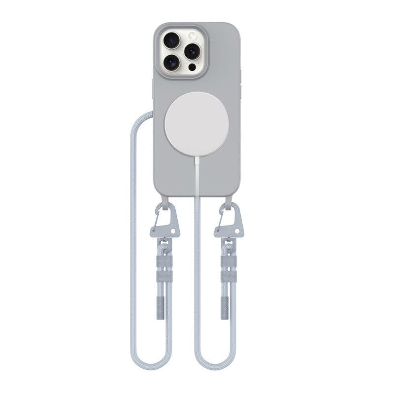 Tech-Protect MagNecklace MagSafe dėklas iPhone 15 Pro - pilkas