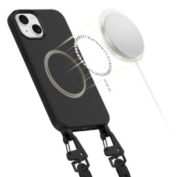 Tech-Protect MagNecklace MagSafe dėklas iPhone 15 - juodas