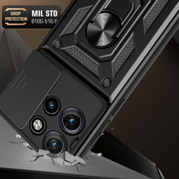 Tech-Protect CamShield Pro dėklas, skirtas Motorola EDGE 50 NEO - juodas
