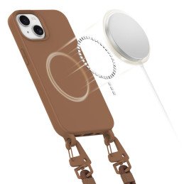 Tech-Protect MagNecklace MagSafe dėklas iPhone 15 - rudas