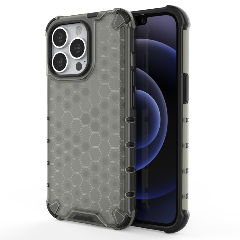 Korinis dėklas, šarvuotas dangtelis su gelio rėmeliu, iPhone 13 Pro, juodas