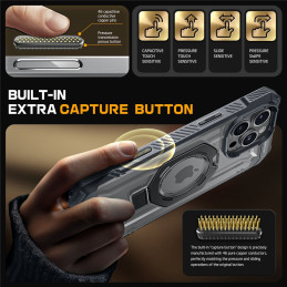 Supcase UB GRIP Mag MagSafe dėklas iPhone 16 Pro - pilkas