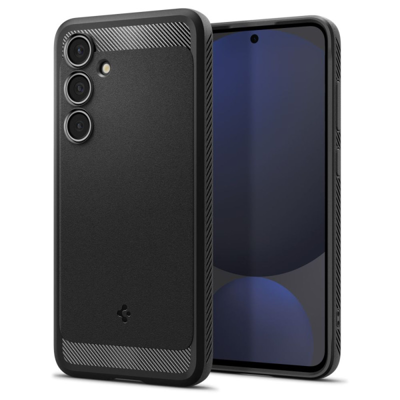 Spigen Rugged Armor dėklas, skirtas Samsung Galaxy S24 FE - juodas
