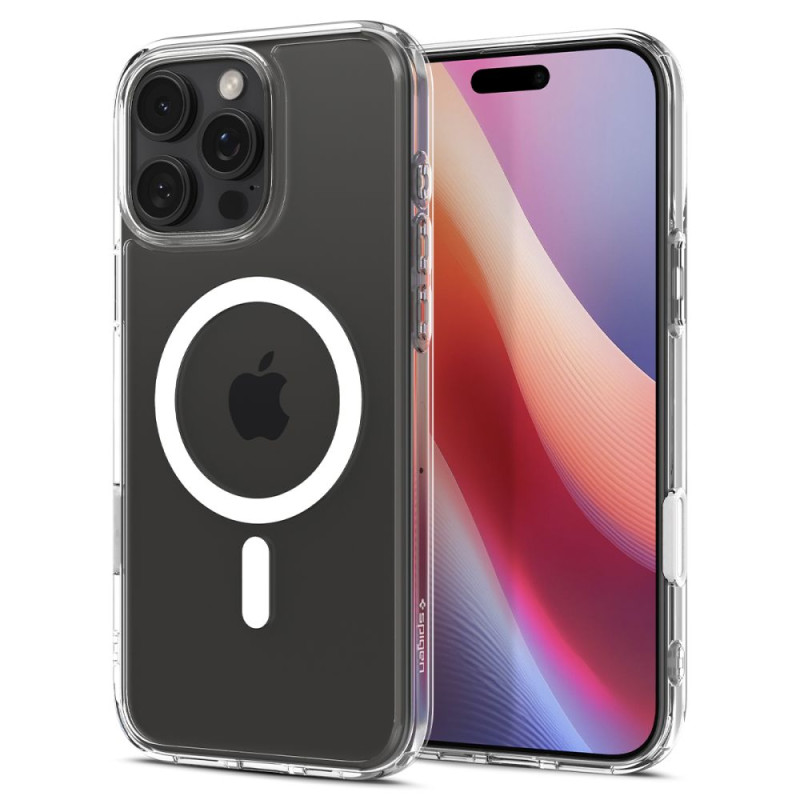 Spigen Ultra Hybrid "T" Mag MagSafe dėklas skirtas iPhone 16 Pro Max - baltas