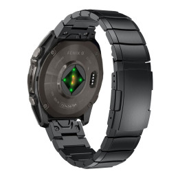 Tech-Protect SteelBand Garmin Fenix 5X / 5X PLUS / 6X / 6X Pro / 7X / 8 dirželis (51 MM) - juodas
