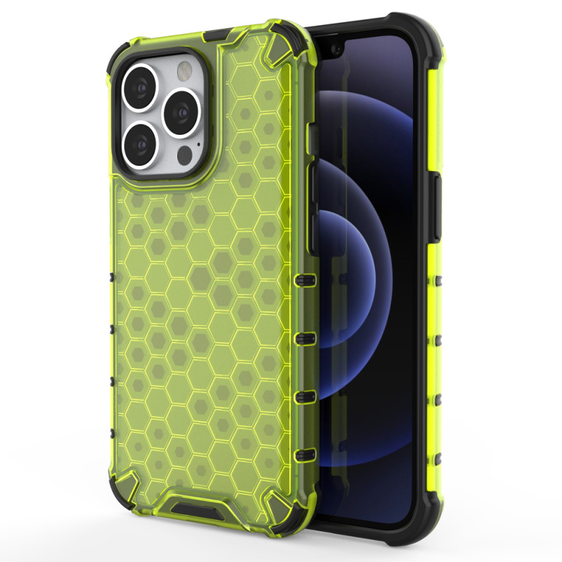Korinis šarvuotas dėklas su gelio rėmeliu, skirtas iPhone 13 Pro, žalias