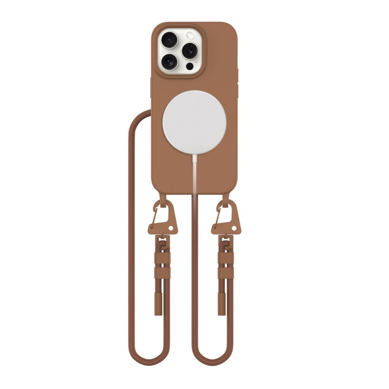 Tech-Protect MagNecklace MagSafe dėklas iPhone 15 Pro - rudas