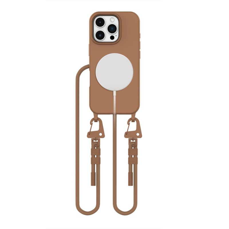 Tech-Protect MagNecklace MagSafe dėklas iPhone 16 Pro Max - rudas