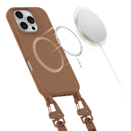 Tech-Protect MagNecklace MagSafe dėklas iPhone 16 Pro Max - rudas