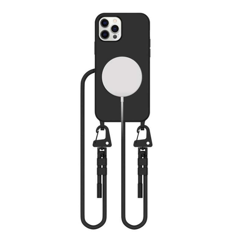 Tech-Protect MagNecklace MagSafe dėklas, skirtas iPhone 12 / 12 Pro - juodas