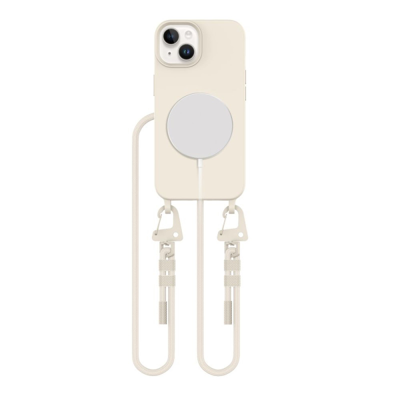 Tech-Protect MagNecklace MagSafe dėklas iPhone 13 - smėlio spalvos