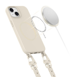Tech-Protect MagNecklace MagSafe dėklas iPhone 13 - smėlio spalvos