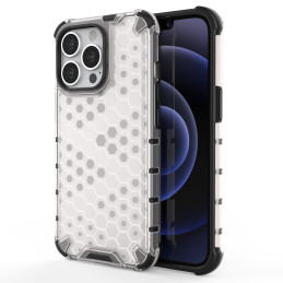 Korinis dėklas, šarvuotas dangtelis su gelio rėmeliu, iPhone 13 Pro, skaidrus