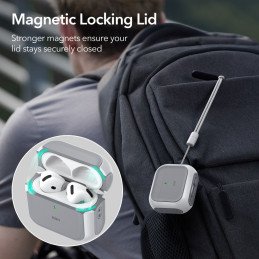 ESR Orbit Halolock MagSafe dėklas Apple AirPods 4 - baltas