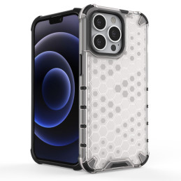 Korinis dėklas, šarvuotas dangtelis su gelio rėmeliu, iPhone 13 Pro, skaidrus