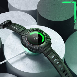 IBLSN ArmorBOX ir grūdinto stiklo 2 PACK dėklas, skirtas Samsung Galaxy Watch Ultra (47MM) – juodas