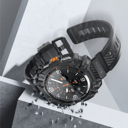 IBLSN ArmorBOX ir grūdinto stiklo 2 PACK dėklas, skirtas Samsung Galaxy Watch Ultra (47MM) – juodas