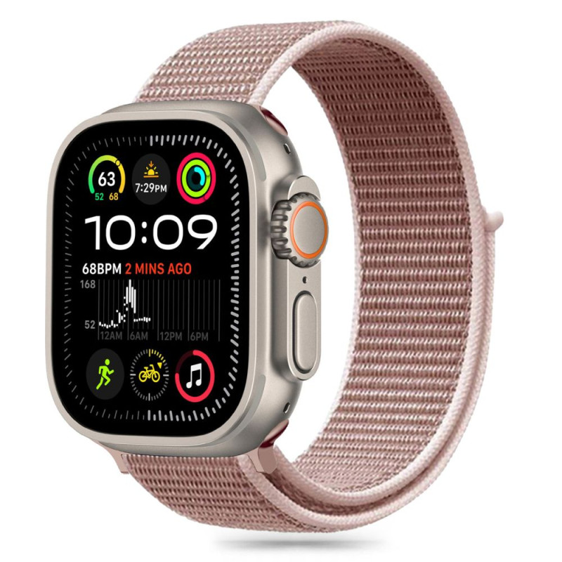 Tech-Protect nailoninis dirželis, skirtas Apple Watch 6/ 7/ 8/ 9/ 10/ SE (40/ 41/ 42MM) – rožinis