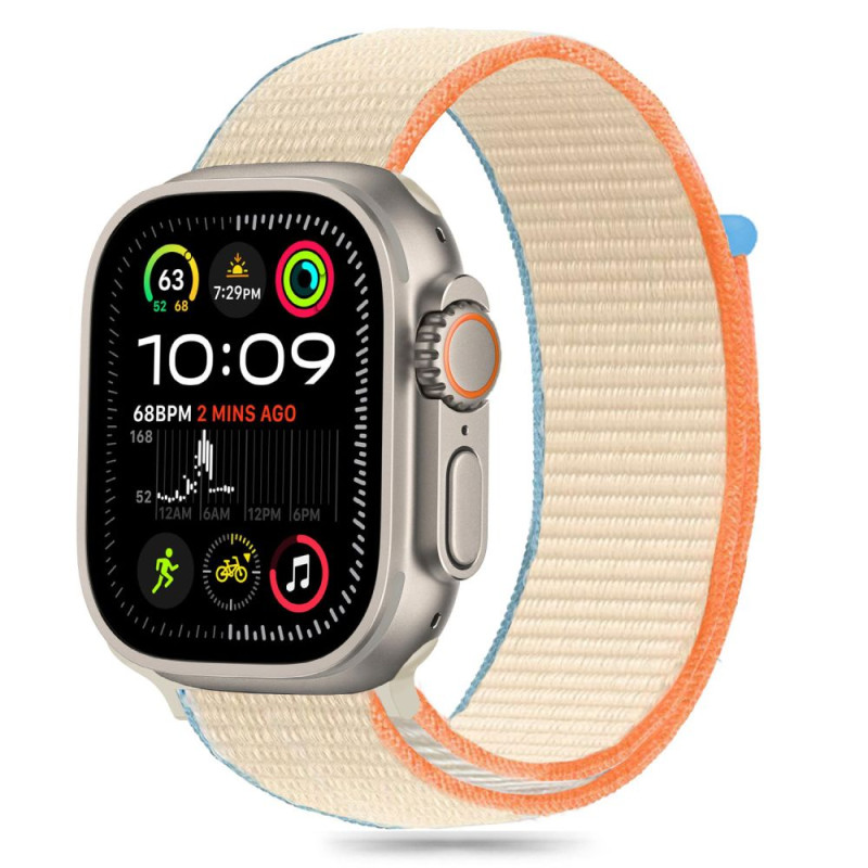 Tech-Protect nailoninis dirželis, skirtas Apple Watch 6/ 7/ 8/ 9/ 10/ SE/ Ultra 1/ 2 (44/ 45/ 46/ 49 MM) – smėlio spalvo...