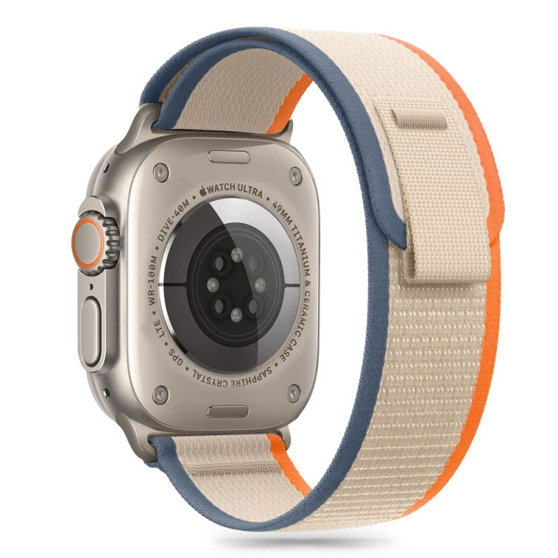 Tech-Protect nailono juostelė, skirta Apple Watch 6/ 7/ 8/ 9/ 10/ SE/ Ultra 1/ 2 (44/ 45/ 46/ 49 MM) – smėlio spalvos