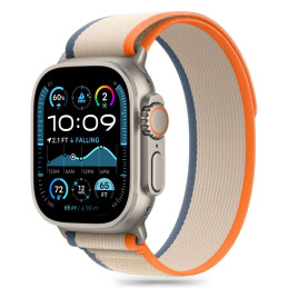 Tech-Protect nailono juostelė, skirta Apple Watch 6/ 7/ 8/ 9/ 10/ SE/ Ultra 1/ 2 (44/ 45/ 46/ 49 MM) – smėlio spalvos
