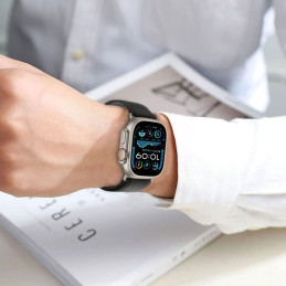 Tech-Protect nailono juostelė, skirta Apple Watch 6/ 7/ 8/ 9/ 10/ SE/ Ultra 1/ 2 (44/ 45/ 46/ 49 MM) – smėlio spalvos