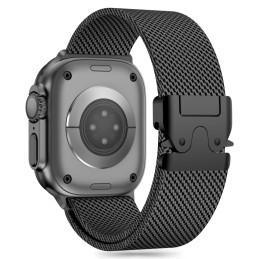 Tech-Protect Milano dirželis, skirtas Apple Watch 6/ 7/ 8/ 9/ 10/ SE/ Ultra 1/ 2 (44/ 45/ 46/ 49 MM) – juodas
