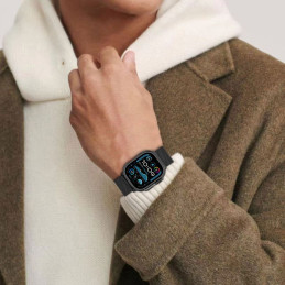 Tech-Protect Milano dirželis, skirtas Apple Watch 6/ 7/ 8/ 9/ 10/ SE/ Ultra 1/ 2 (44/ 45/ 46/ 49 MM) – juodas