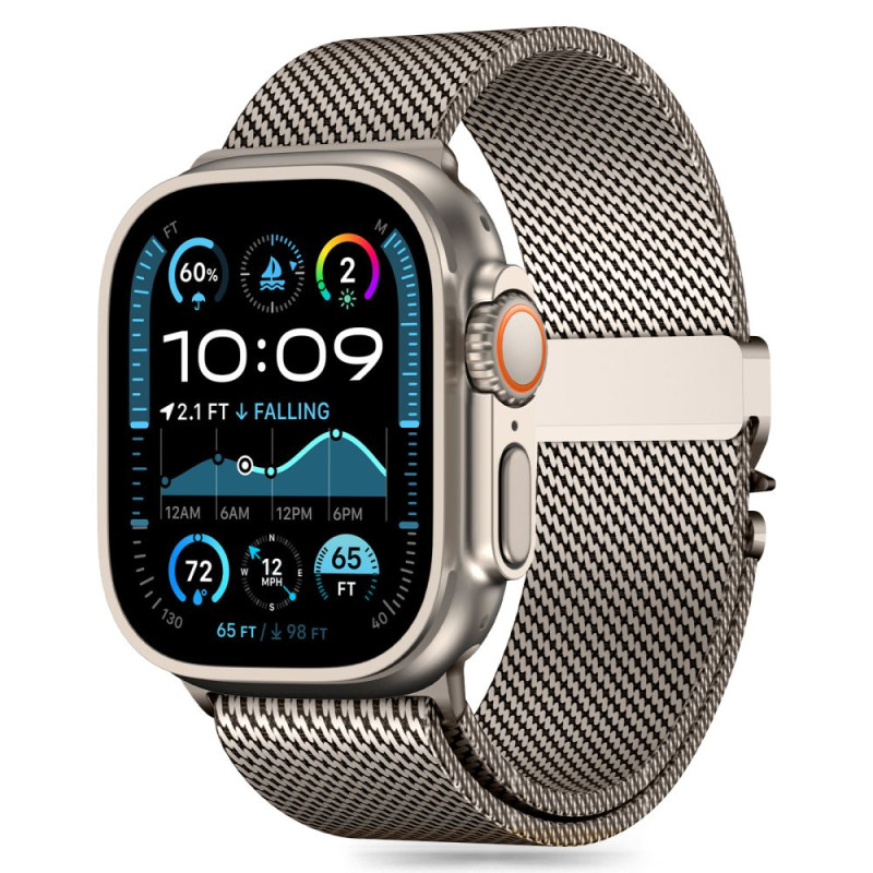 Tech-Protect Milano dirželis, skirtas Apple Watch 6 / 7 / 8 / 9 / 10 / SE / Ultra 1 / 2 (44 / 45 / 46 / 49 MM) - titanas