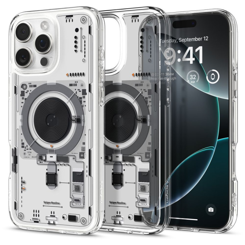 Spigen Ultra Hybrid Mag MagSafe dėklas iPhone 16 Pro - skaidrus