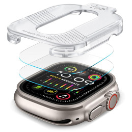 Tech-Protect Supreme Tempered Glass SET 2-PACK, skirtas Apple Watch Ultra 1/ 2 (49MM) – skaidrus