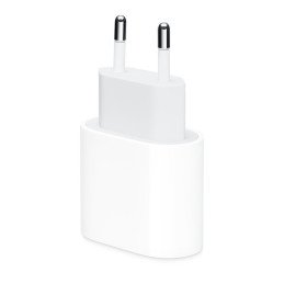 Apple MHJE3ZM/ A USB-C 20W sieninis įkroviklis - baltas