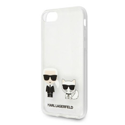 Karl Lagerfeld Karl&Choupette dėklas, skirtas iPhone 7 / 8 / SE 2020 / SE 2022 - skaidrus