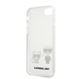 Karl Lagerfeld Karl&Choupette dėklas, skirtas iPhone 7 / 8 / SE 2020 / SE 2022 - skaidrus