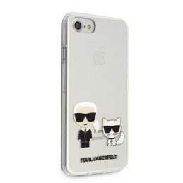 Karl Lagerfeld Karl&Choupette dėklas, skirtas iPhone 7 / 8 / SE 2020 / SE 2022 - skaidrus