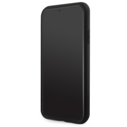 Guess 4G Printed Stripes MagSafe dėklas iPhone 11 / Xr - juodas
