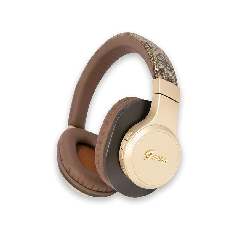 Guess 4G Script Bluetooth ant ausinės ausinės – rudos spalvos